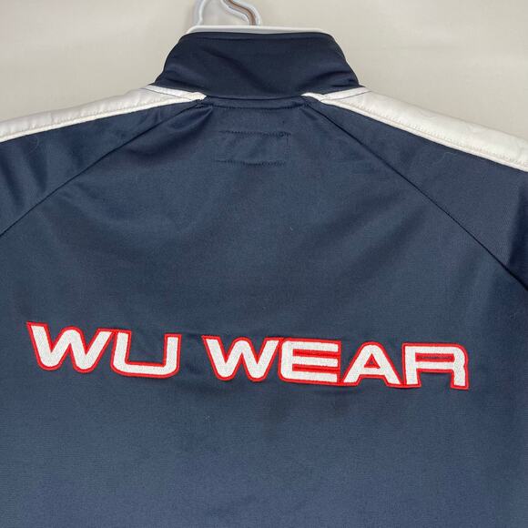 Wu Tang Embroidered Track Jacket Men's Small Wu Wear 1995 VINTAGE Blue Flawed - Picture 4 of 10